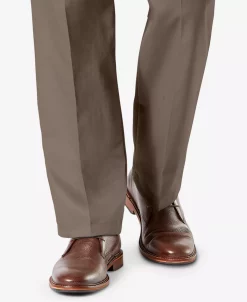 Dockers Men's Signature Lux Cotton Classic Fit Pleated Creased Stretch Khaki Pants -Vince Camuto Sale 10629747 fpx