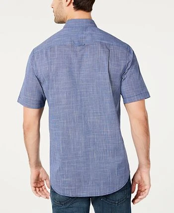Club Room Men's Texture Check Stretch Cotton Shirt, Created For Macy's 4 Club Room Men's Texture Check Stretch Cotton Shirt, Created For Macy's - Image 2