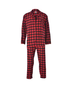 Hanes Men's Flannel Plaid Pajama Set