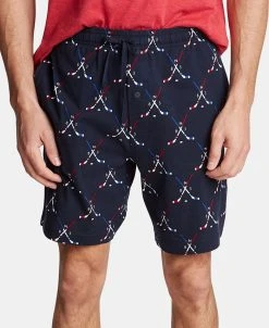 Nautica Men's Printed Cotton Pajama Shorts