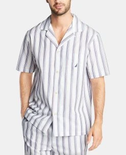 Nautica Men's Cotton Striped Pajama Shirt