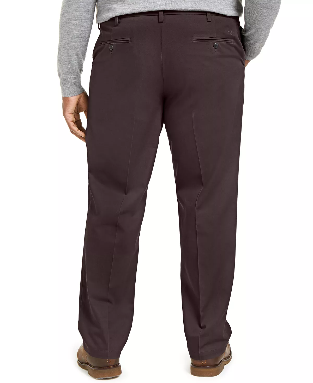 Dockers Men's Big & Tall Signature Lux Cotton Classic Fit Pleated Creased Stretch Khaki Pants 4 Dockers Men's Big & Tall Signature Lux Cotton Classic Fit Pleated Creased Stretch Khaki Pants - Image 2