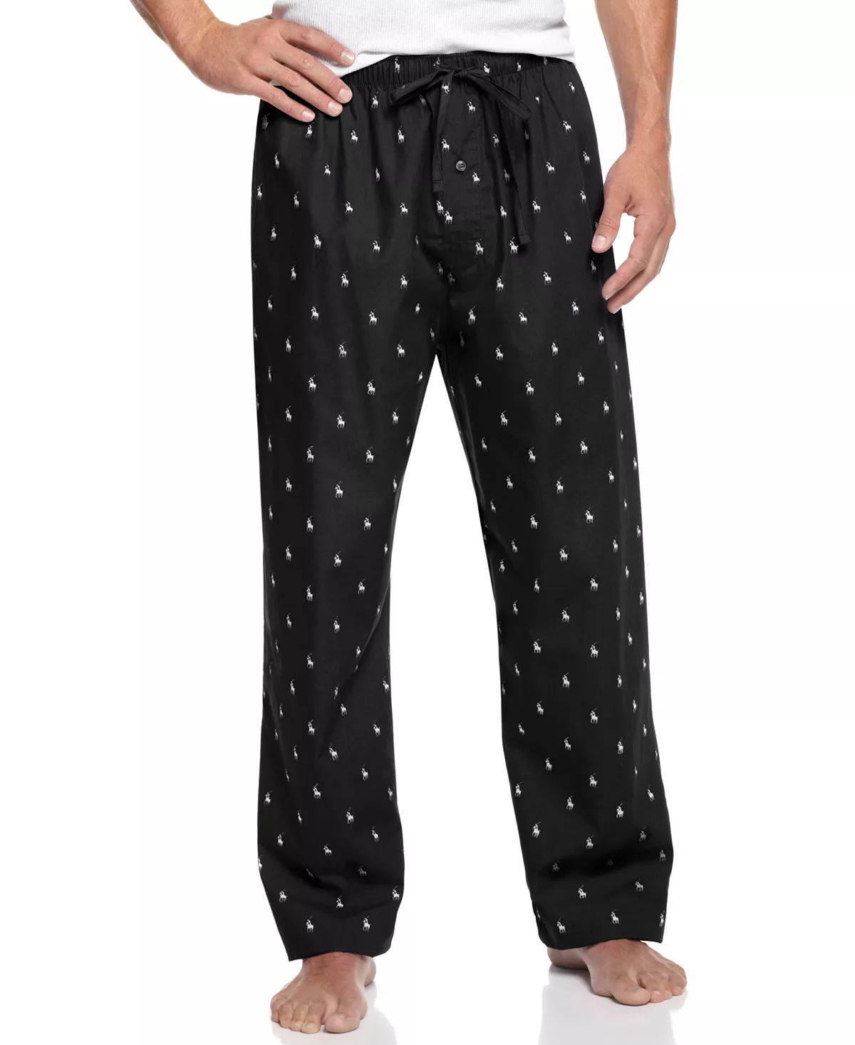 Polo Ralph Lauren Big & Tall Men's Printed Woven Pajama Pant 4 Polo Ralph Lauren Big & Tall Men's Printed Woven Pajama Pant - Image 2