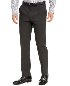 Alfani Men's Classic-Fit Stretch Solid Suit Pants, Created For Macy's