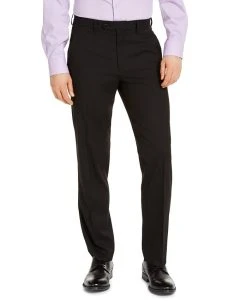 Alfani Men's Classic-Fit Stretch Solid Suit Pants, Created For Macy's