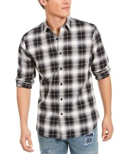 Sun + Stone Men's Will Plaid Shirt, Created For Macy's