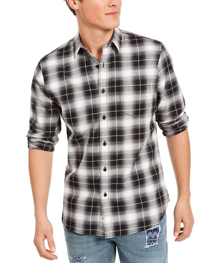 Sun + Stone Men's Will Plaid Shirt, Created For Macy's 3 Sun + Stone Men's Will Plaid Shirt, Created For Macy's