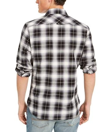 Sun + Stone Men's Will Plaid Shirt, Created For Macy's 4 Sun + Stone Men's Will Plaid Shirt, Created For Macy's - Image 2