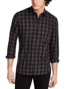 Sun + Stone Men's Rama Check Shirt, Created For Macy's
