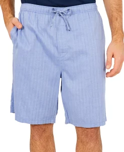 Nautica Men's Sleepwear, Blue Herringbone Short