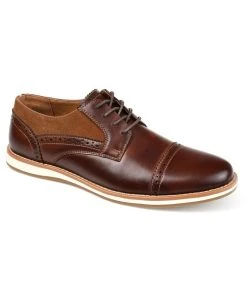 Vance Co. Griff Men's Cap Toe Brogue Derby Shoe