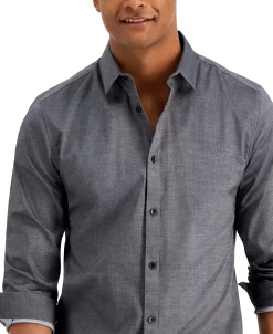 INC International Concepts Men's Ringo Pindot Shirt, Created For Macy's 11 INC International Concepts Men's Ringo Pindot Shirt, Created For Macy's -Vince Camuto Sale 18280731 fpx
