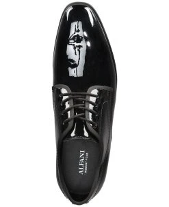 Alfani Men's Warner Patent Lace-Up Oxfords, Created For Macy's -Vince Camuto Sale 18334659 fpx