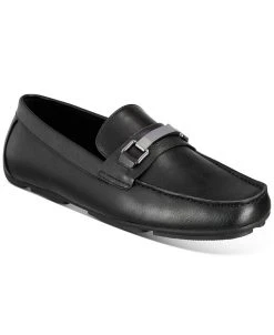 Alfani Men's Egan Faux Leather Driving Loafers, Created For Macy's