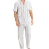 Club Room Men's Striped Pajamas, Created For Macy's -Vince Camuto Sale 18338984 fpx