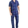 Club Room Men's Plaid Pajama Set, Created For Macy's -Vince Camuto Sale 18338987 fpx
