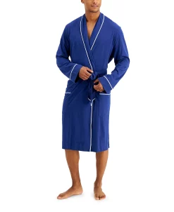Club Room Men's Tipped Robe, Created For Macy's -Vince Camuto Sale 18339290 fpx