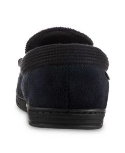 ISOTONER Signature Men's Microterry And Waffle Travis Moccasin Slippers -Vince Camuto Sale 18353165 fpx