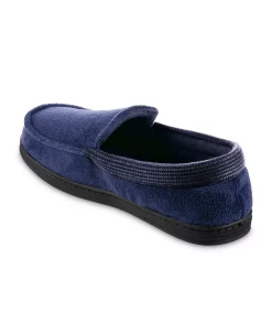 ISOTONER Signature Men's Microterry And Waffle Travis Moccasin Slippers -Vince Camuto Sale 18353172 fpx