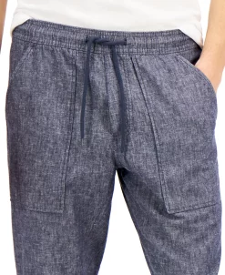 Sun + Stone Men's Charles Linen Jogger Pants, Created For Macy's -Vince Camuto Sale 18415032 fpx