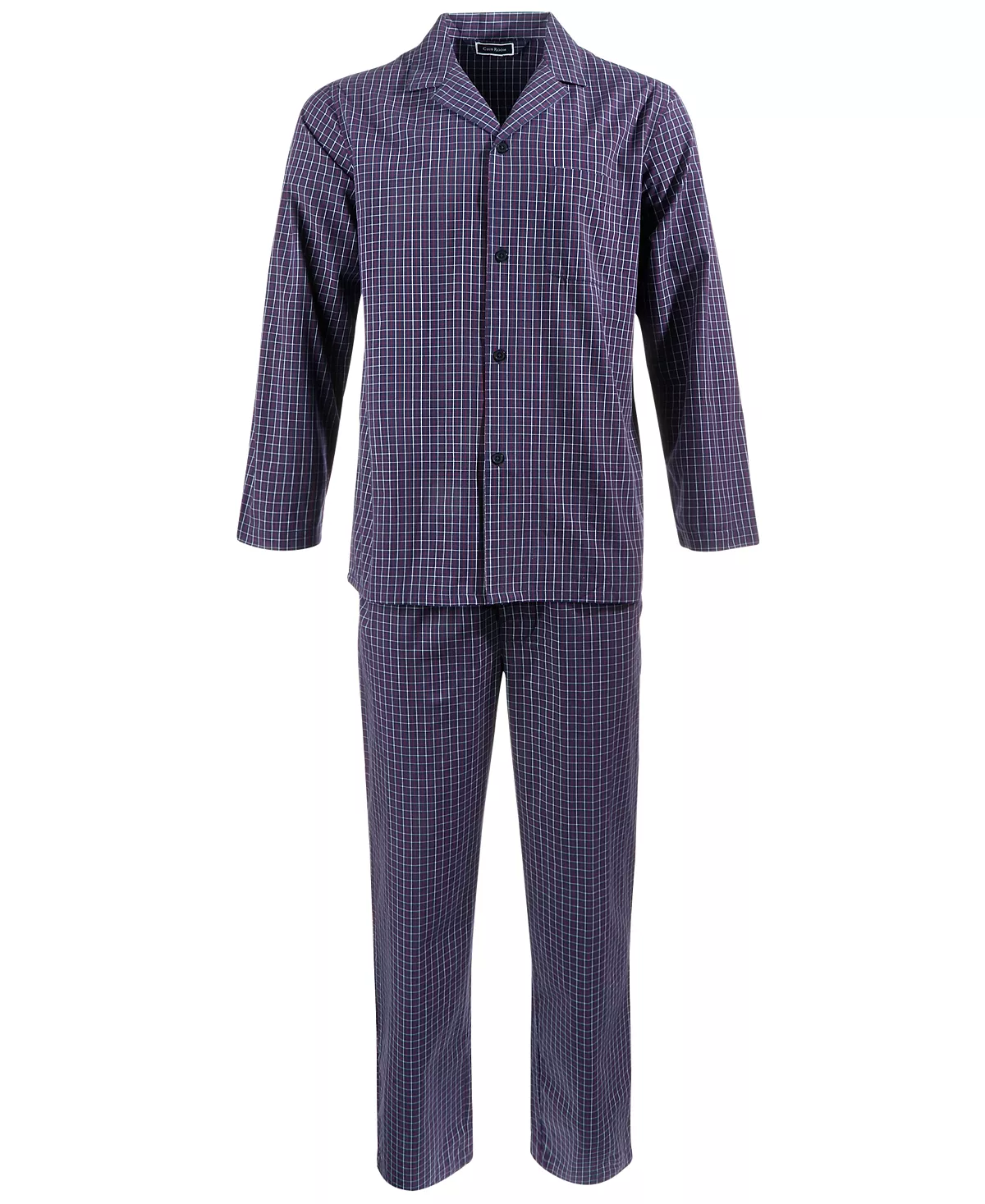 Club Room Men's Double Window Pane Pajama Set, Created For Macy's 3 Club Room Men's Double Window Pane Pajama Set, Created For Macy's