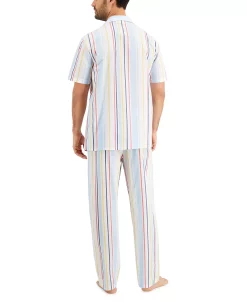 Club Room Men's Striped Pajamas, Created For Macy's -Vince Camuto Sale 18687895 fpx