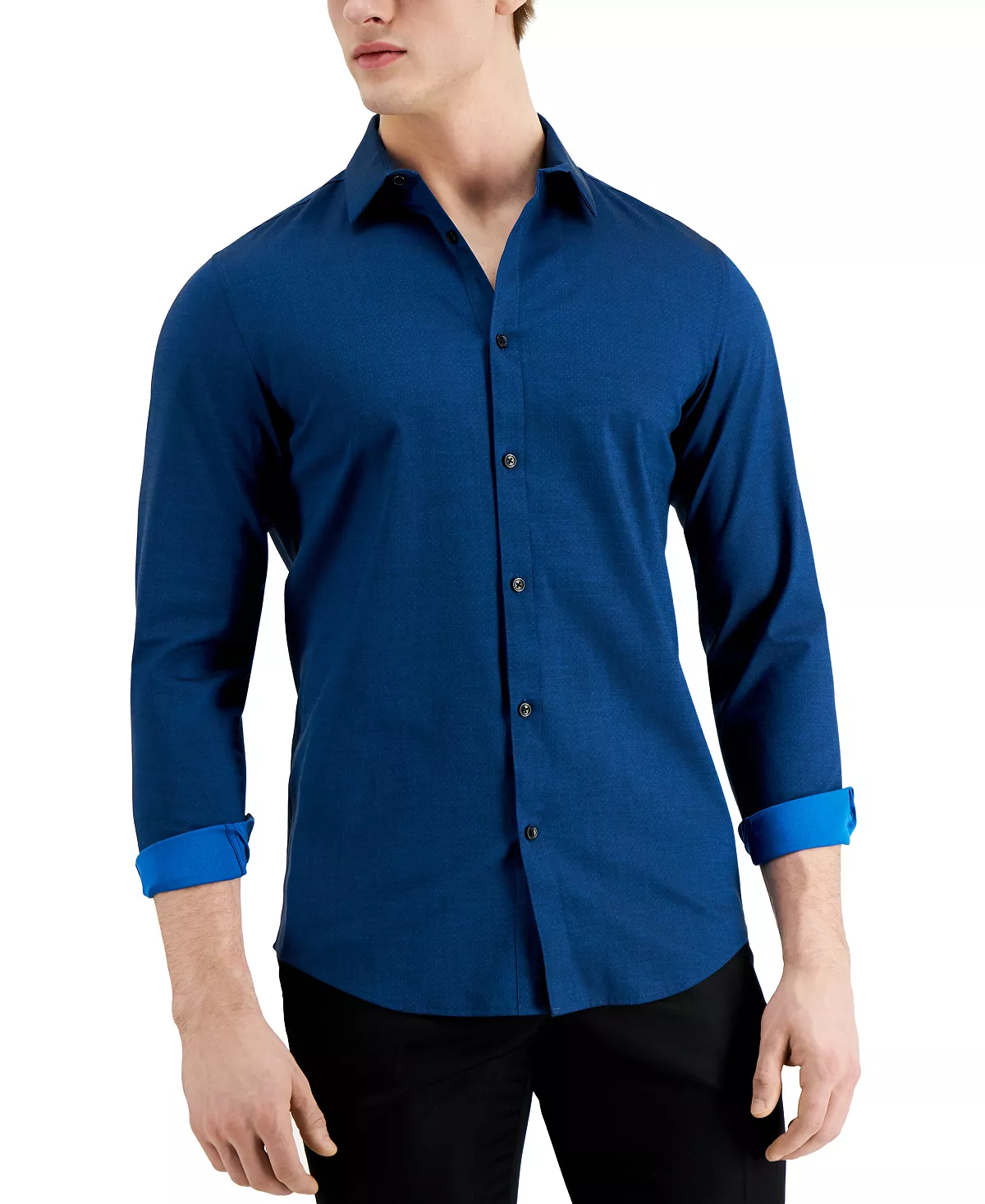 INC International Concepts Men's Ringo Pindot Shirt, Created For Macy's 5 INC International Concepts Men's Ringo Pindot Shirt, Created For Macy's - Image 3
