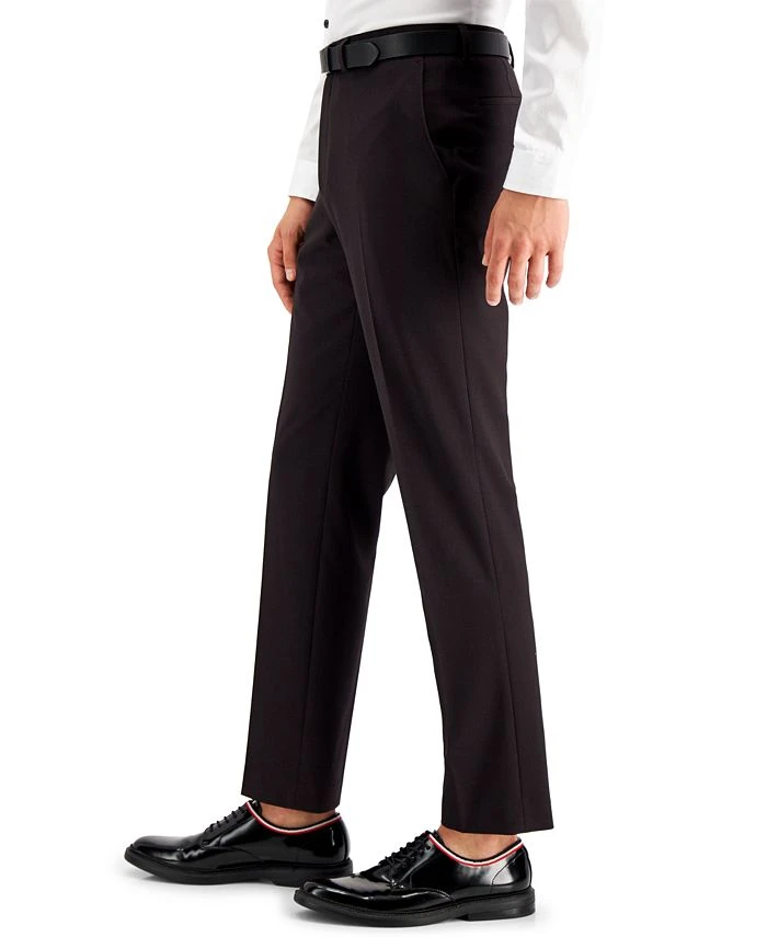 INC International Concepts Men's Slim-Fit Burgundy Solid Suit Pants, Created For Macy's 6 INC International Concepts Men's Slim-Fit Burgundy Solid Suit Pants, Created For Macy's - Image 4