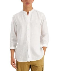 Club Room Men's Linen Shirt, Created For Macy's