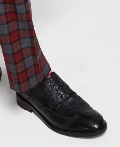 Bar III Men's Slim-Fit Red/Gray Plaid Suit Pants, Created For Macy's -Vince Camuto Sale 19466694 fpx