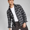 And Now This Men's Brushed Flannel Plaid Shirt -Vince Camuto Sale 20182181 fpx