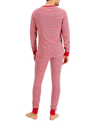 Hanes Men's Long John Sleep Pajamas, 2-Piece Set 4 Hanes Men's Long John Sleep Pajamas, 2-Piece Set - Image 2