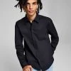And Now This Men's Poplin Long-Sleeve Button-Up Shirt -Vince Camuto Sale 20647084 fpx
