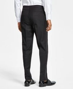 Alfani Men's Slim-Fit Stretch Black Tuxedo Pants, Created For Macy's -Vince Camuto Sale 20658488 fpx