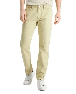 Alfani Men's Five-Pocket Straight-Fit Twill Pants, Created For Macy's