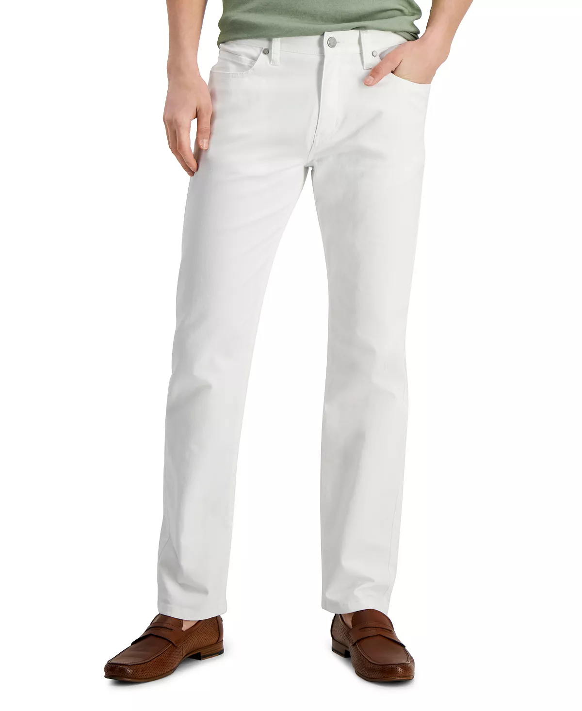 Alfani Men's Five-Pocket Straight-Fit Twill Pants, Created For Macy's 9 Alfani Men's Five-Pocket Straight-Fit Twill Pants, Created For Macy's - Image 7