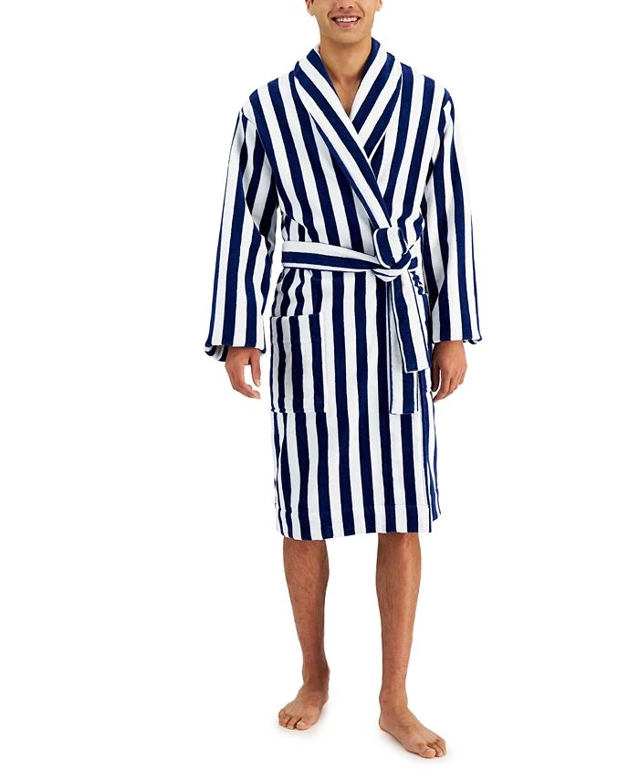 Club Room Men's Yarn-Dyed Stripe Robe, Created For Macy's 3 Club Room Men's Yarn-Dyed Stripe Robe, Created For Macy's