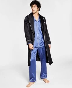 INC International Concepts Men's Satin Pajama Robe, Created For Macy's