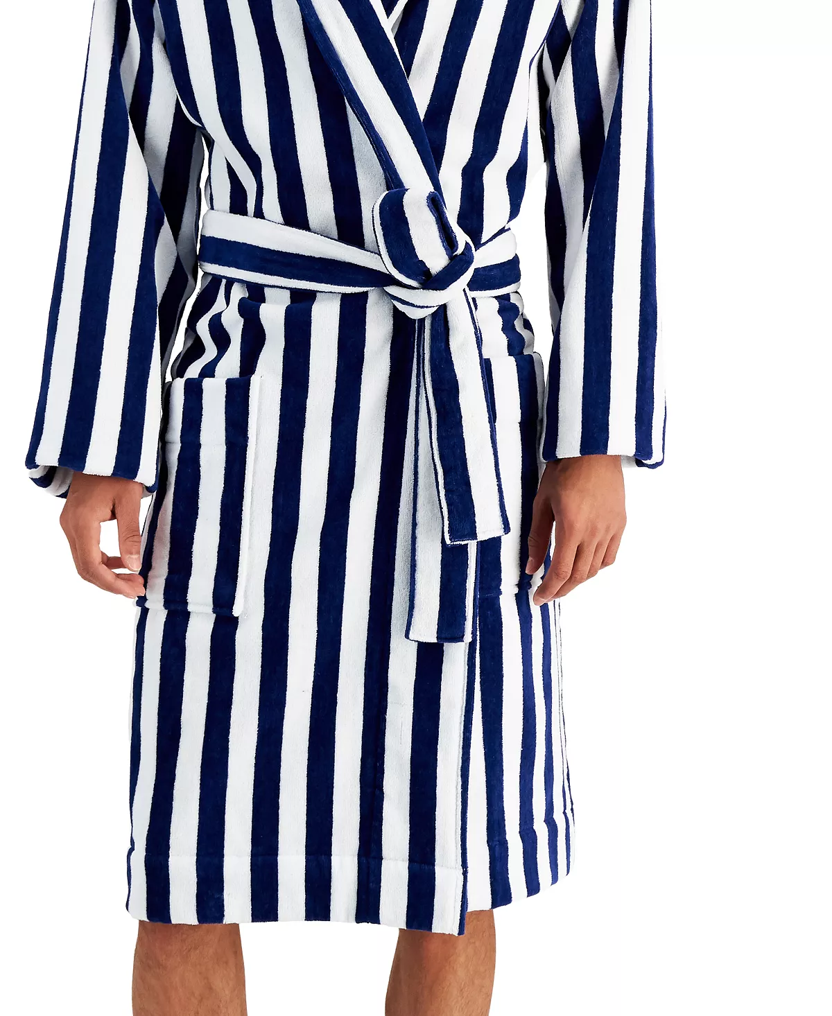 Club Room Men's Yarn-Dyed Stripe Robe, Created For Macy's 6 Club Room Men's Yarn-Dyed Stripe Robe, Created For Macy's - Image 4