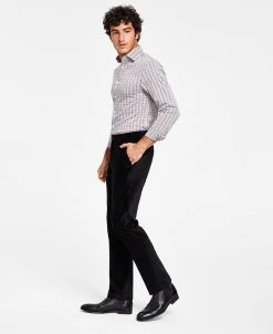 Alfani Men's Slim-Fit Velvet Dress Pants, Created For Macy's
