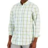 Club Room Men's Cresta Plaid Woven Long-Sleeve Single Pocket Shirt, Created For Macy's