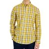 Club Room Men's Sam Plaid Poplin Long-Sleeve Button-Down Pocket Shirt, Created For Macy's -Vince Camuto Sale 21621371 fpx