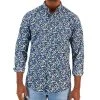 Club Room Men's Rada Classic-Fit Floral-Print Button-Down Poplin Shirt, Created For Macy's -Vince Camuto Sale 21621540 fpx