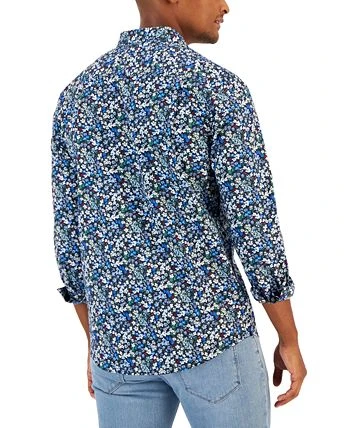 Club Room Men's Rada Classic-Fit Floral-Print Button-Down Poplin Shirt, Created For Macy's 4 Club Room Men's Rada Classic-Fit Floral-Print Button-Down Poplin Shirt, Created For Macy's - Image 2