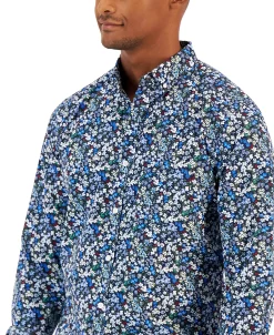 Club Room Men's Rada Classic-Fit Floral-Print Button-Down Poplin Shirt, Created For Macy's 8 Club Room Men's Rada Classic-Fit Floral-Print Button-Down Poplin Shirt, Created For Macy's -Vince Camuto Sale 21621542 fpx