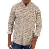 Club Room Men's Autumnal Foliage Classic-Fit Botanical-Print Button-Down Poplin Shirt, Created For Macy's -Vince Camuto Sale 21621544 fpx