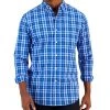Club Room Men's Andy Classic-Fit Plaid Button-Down Poplin Shirt, Created For Macy's