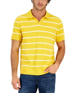 Club Room Men's Johnny Collar Polo, Created For Macy's