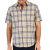 Club Room Men's Refined Plaid Short-Sleeve Button-Up Shirt, Created For Macy's -Vince Camuto Sale 21695475 fpx