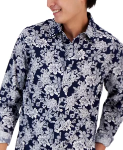 Club Room Men's Zalina Floral Shirt, Created For Macy's -Vince Camuto Sale 21695553 fpx
